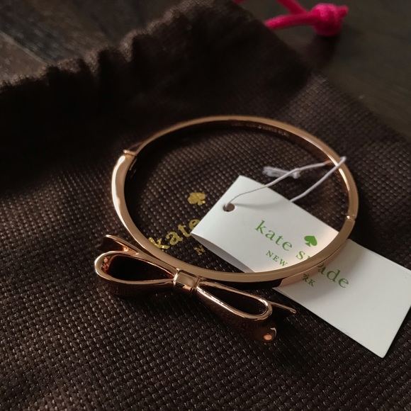 BRAND NEW Kate Spade Rose Gold Bow Bangle/Bracelet